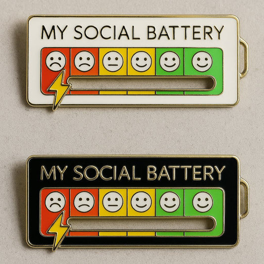 2026 Social Battery Status Brooch