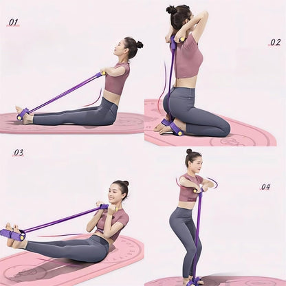 New Sit up Leg Stretch Rope Exercise Band with Handles