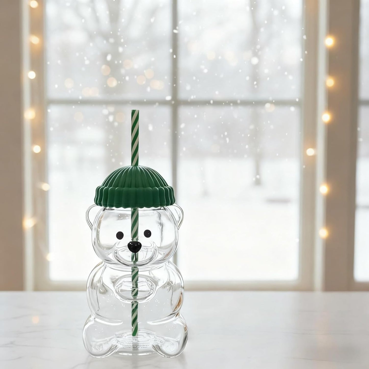 Cute Bear Straw Cup