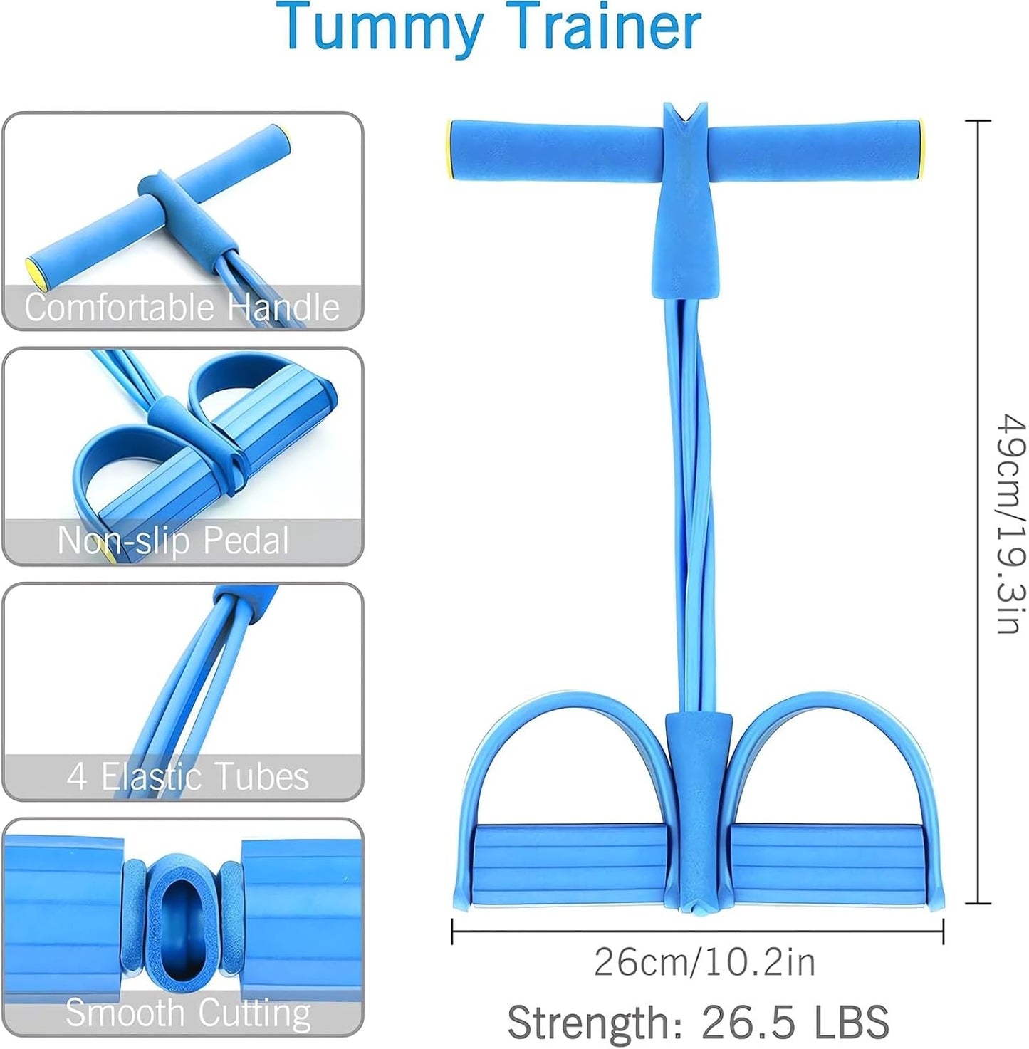 New Sit up Leg Stretch Rope Exercise Band with Handles