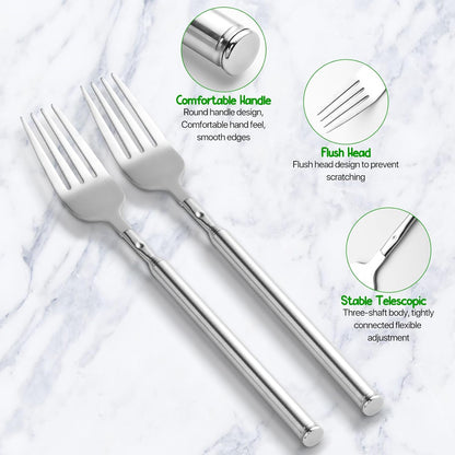 Extendable Telescopic Fork for Jokes