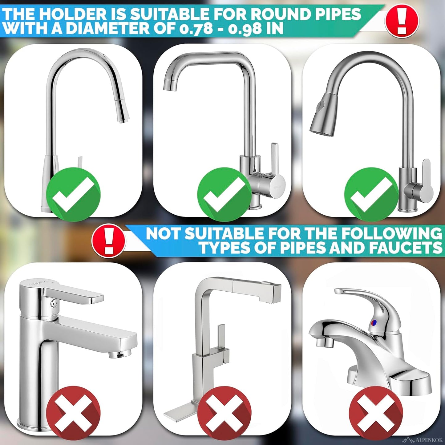 Faucet Sponge Holder for Kitchen Sink