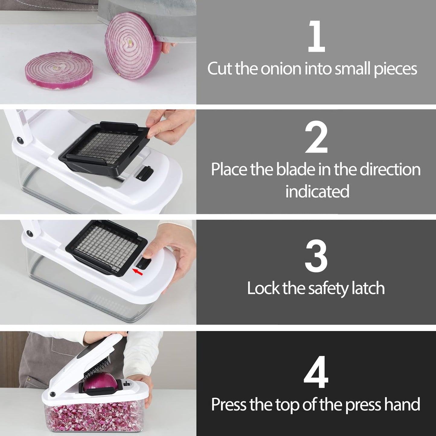 Multifunctional Vegetable Chopper With Container