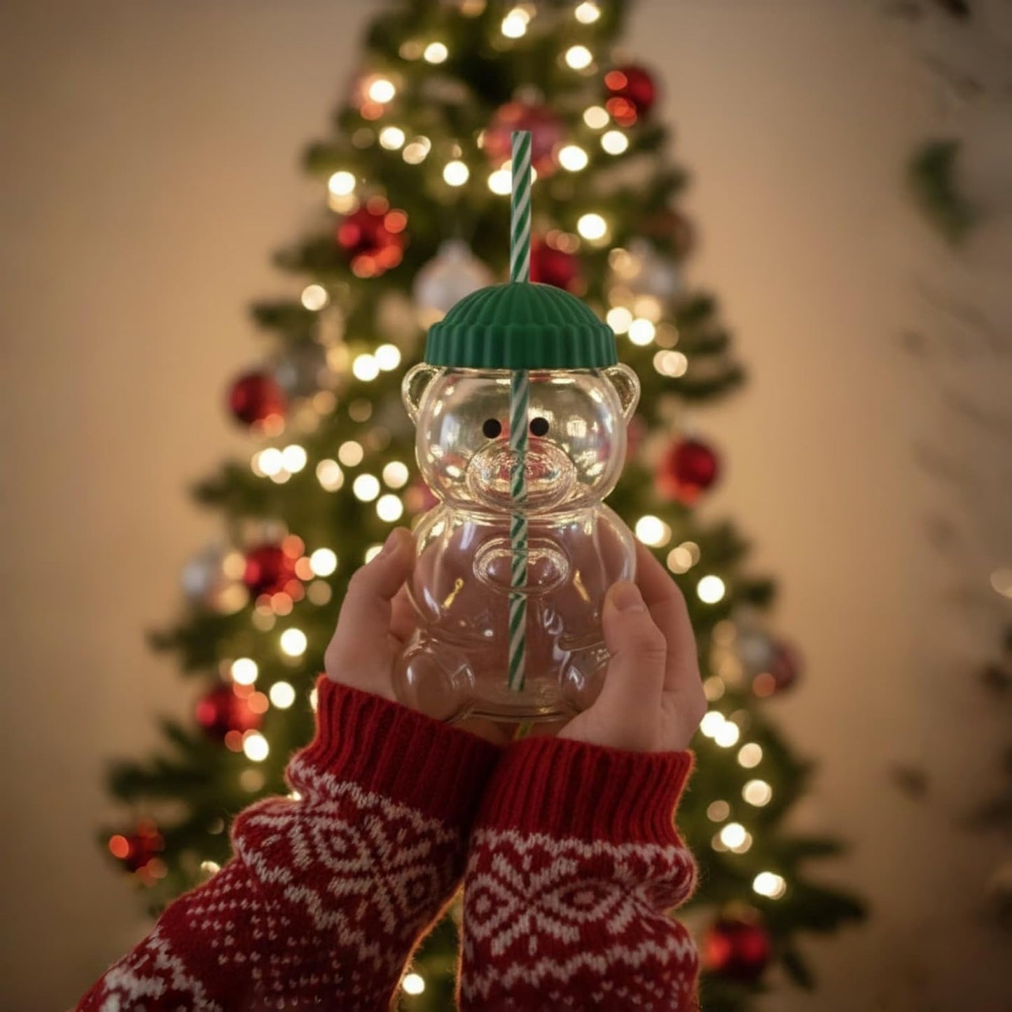 Cute Bear Straw Cup