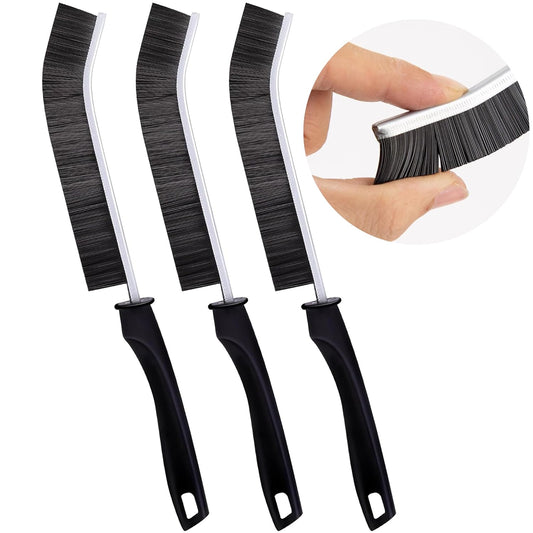 Black Hard Bristle Crevice Cleaning Brush
