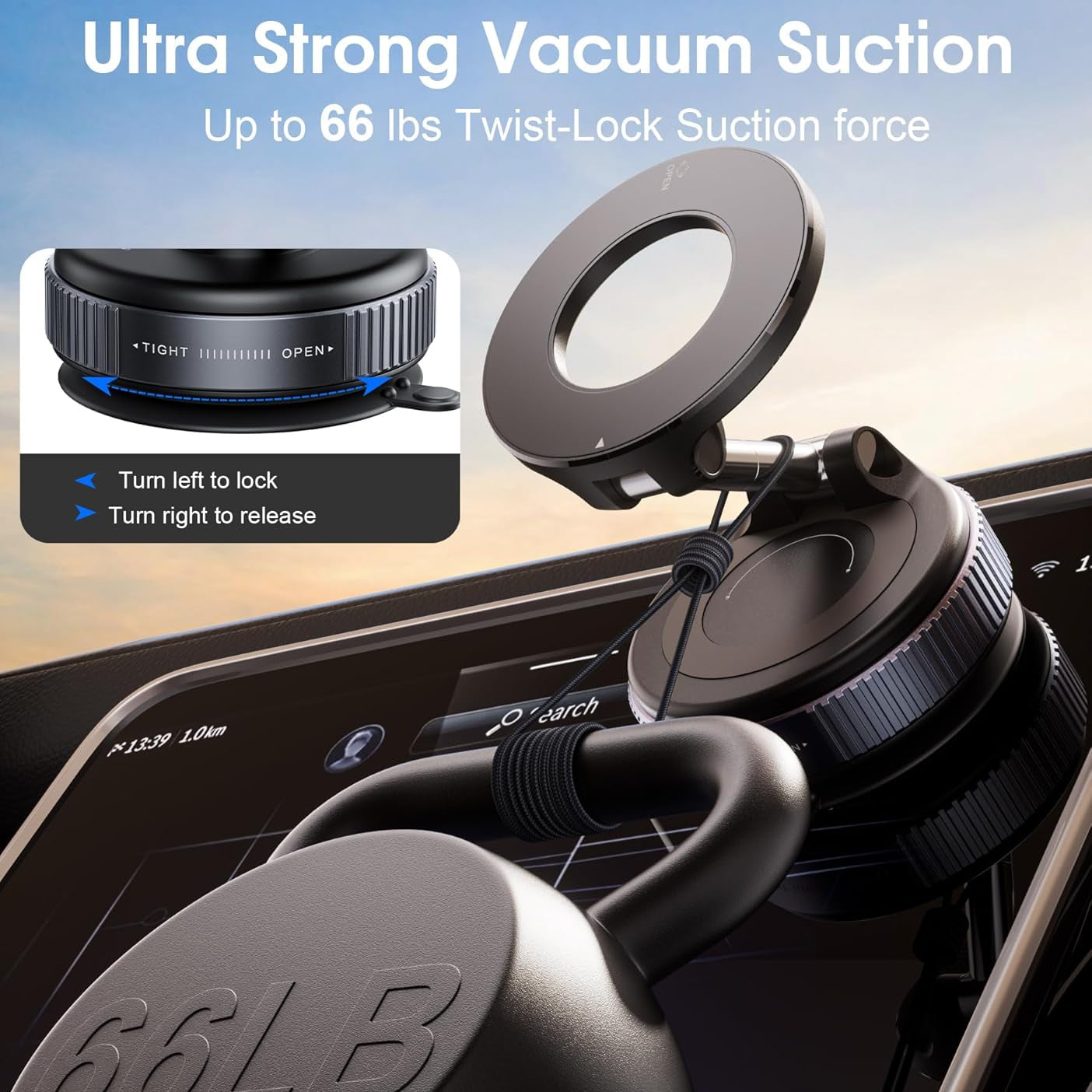 360° Magnetic Suction Phone Mount
