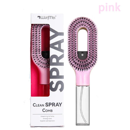 2in1 Spray Hair Brush Detangling Scalp Massage Comb