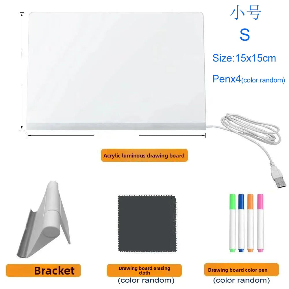 Luminous Acrylic LED Drawing Board
