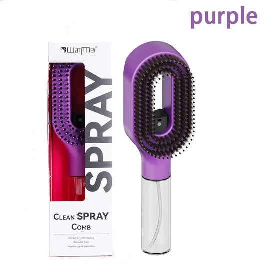 2in1 Spray Hair Brush Detangling Scalp Massage Comb