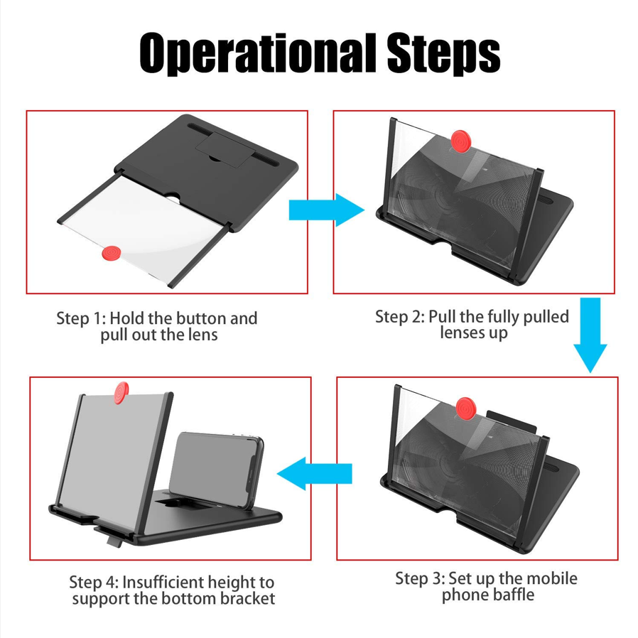 3D HD Mobile Screen Magnifier