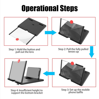 3D HD Mobile Screen Magnifier