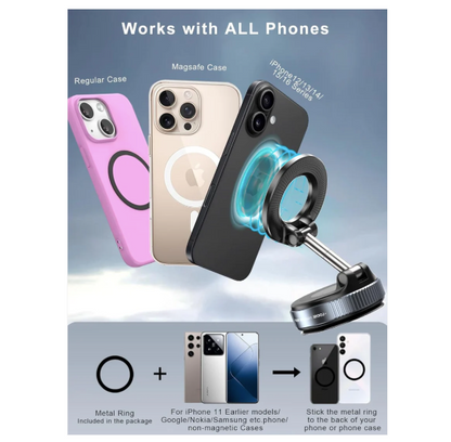 360° Magnetic Suction Phone Mount