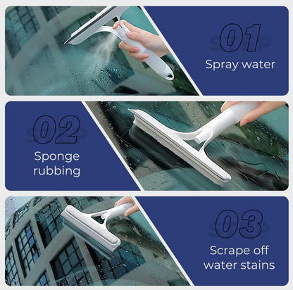 3‑in‑1 Glass & Surface Cleaning Wand