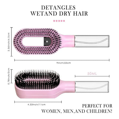 2in1 Spray Hair Brush Detangling Scalp Massage Comb