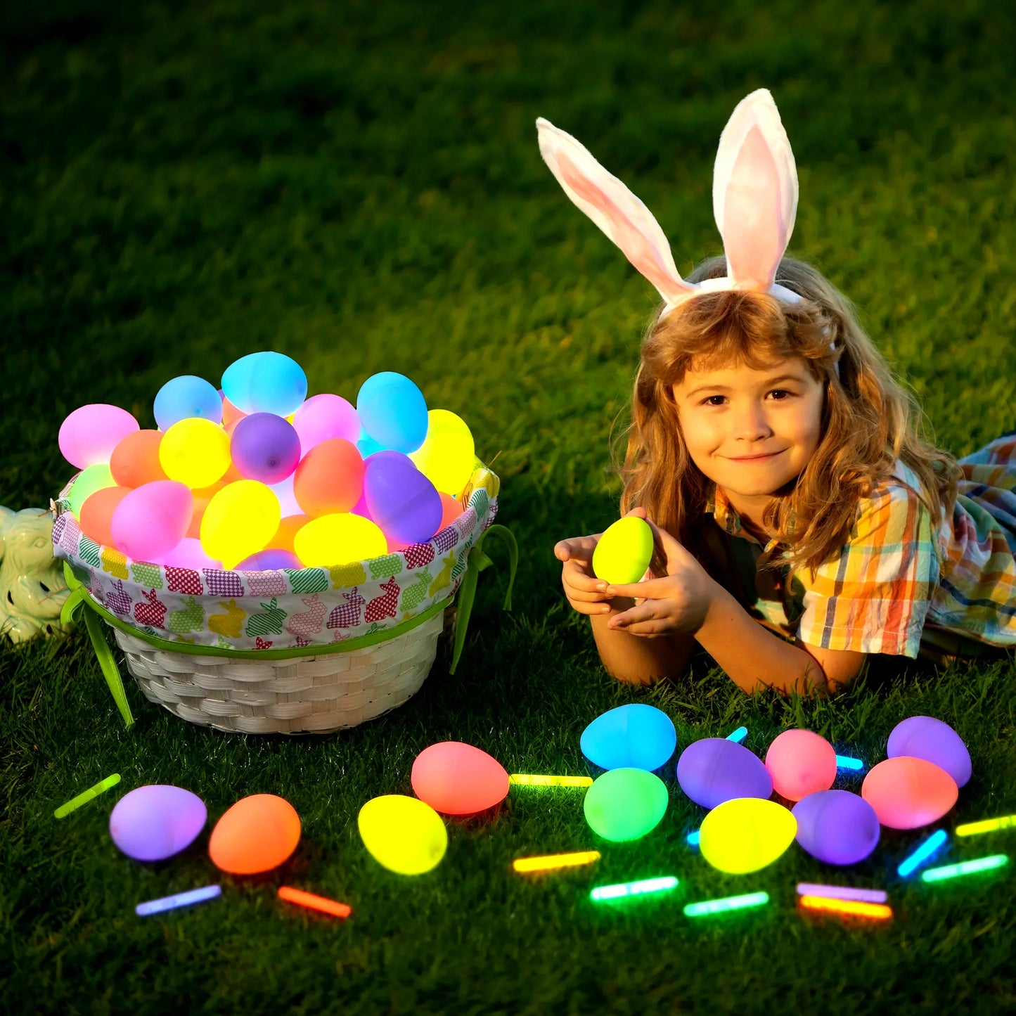 Premium Glow-in-the-Dark Easter Eggs – 100 PCS Luminous Egg Set